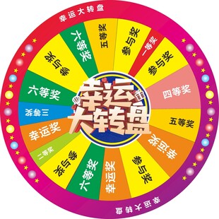 幸运大转盘抽奖道具展示
