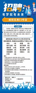 招聘启事展架