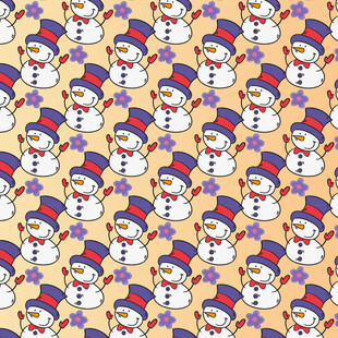 雪人图案背景图