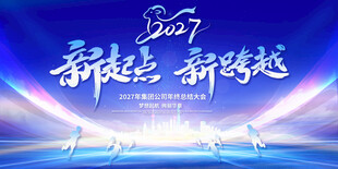 2027新起点新跨越活动展板