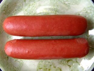 盘中双根香肠