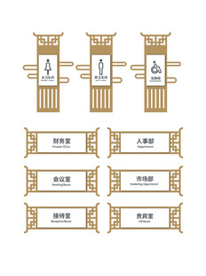 中式古典门牌