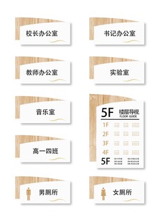 简约门牌模板