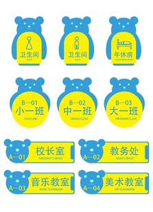 可爱门牌