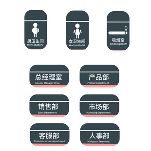 办公区域科室指示牌图标