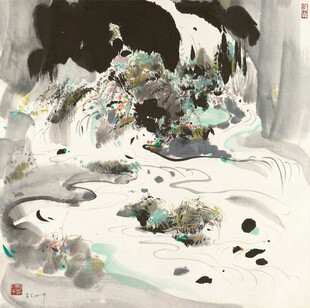水墨山水意境图