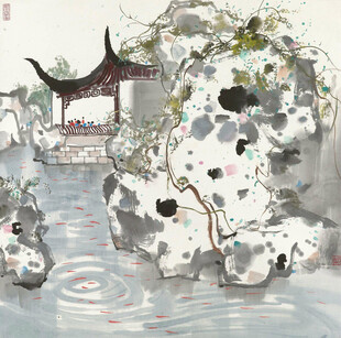 水墨江南园林景致