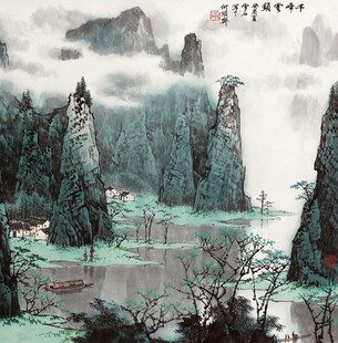 水墨山水间的诗意自然景观
