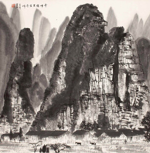 水墨山水间的古韵景致