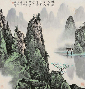 水墨山水间的诗意景致