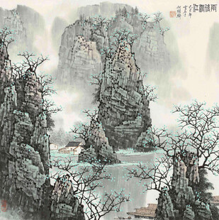 水墨山水间的诗意风景