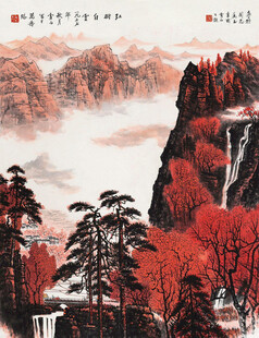 秋韵山水图