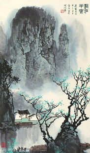 水墨山水间的诗意景致