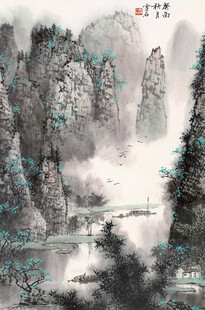 水墨山水意境图