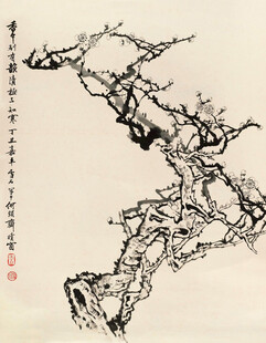 水墨梅花图