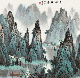 水墨山水间的诗意景致