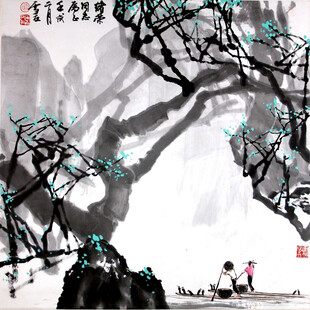 水墨山水间的静谧景致