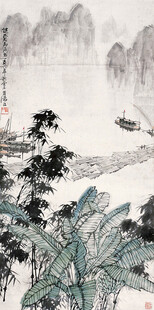 水墨山水间的悠然景致