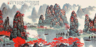 水墨山水间的诗意景致