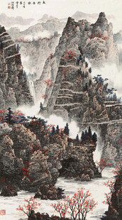 水墨山水间的古韵风景