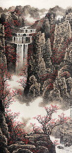 水墨山水间的诗意景致