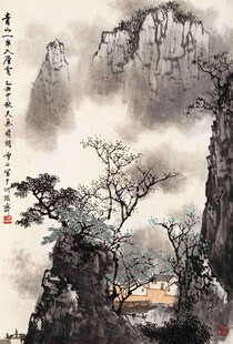 水墨山水间的静谧景致