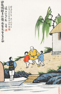 古人送别场景图