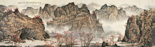 水墨山水风景图