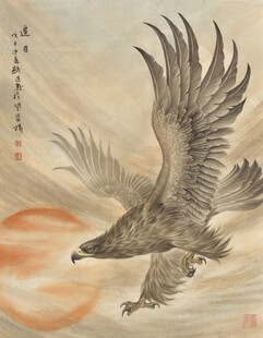 雄鹰展翅图