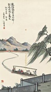 江上泛舟图