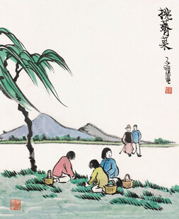 古人江畔雅聚图