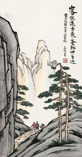 水墨山水间的悠然景致