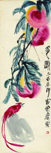 水墨风灵动花卉藤蔓图