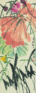 水墨荷花图