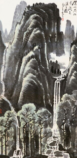 水墨山水国画景观