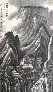 水墨山水间的壮丽景致