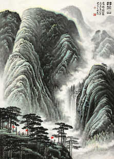 水墨山水间的诗意景致