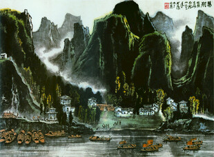 水墨山水间的诗意风光