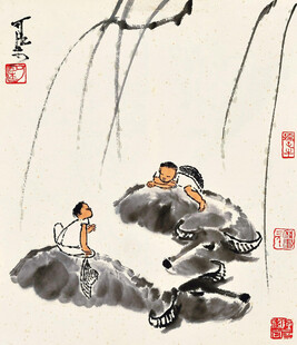 童趣水墨图