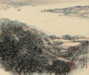 水墨山水图景