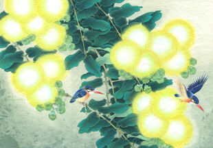 花鸟绘景图