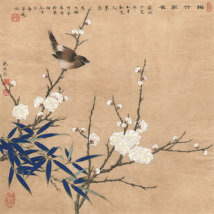 花鸟图中春意浓