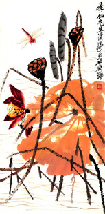 秋日花卉抽象艺术画作