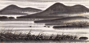水墨山水风景图