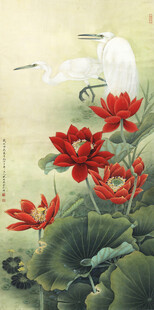 水墨荷花图
