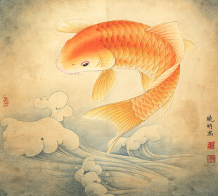 灵动跃于浪间