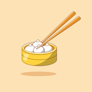 早茶点心插画