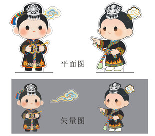  彝族娃娃同心结