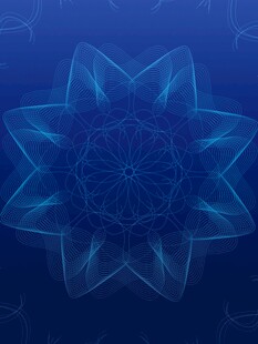 蓝色梦幻星形抽象图案