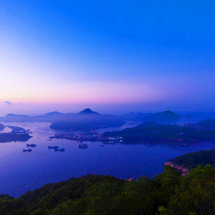 山海暮色美景